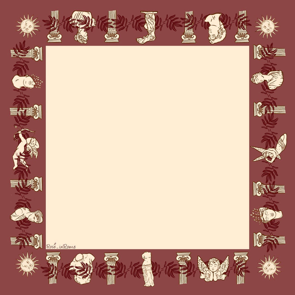 Cotton scarf- The Museum