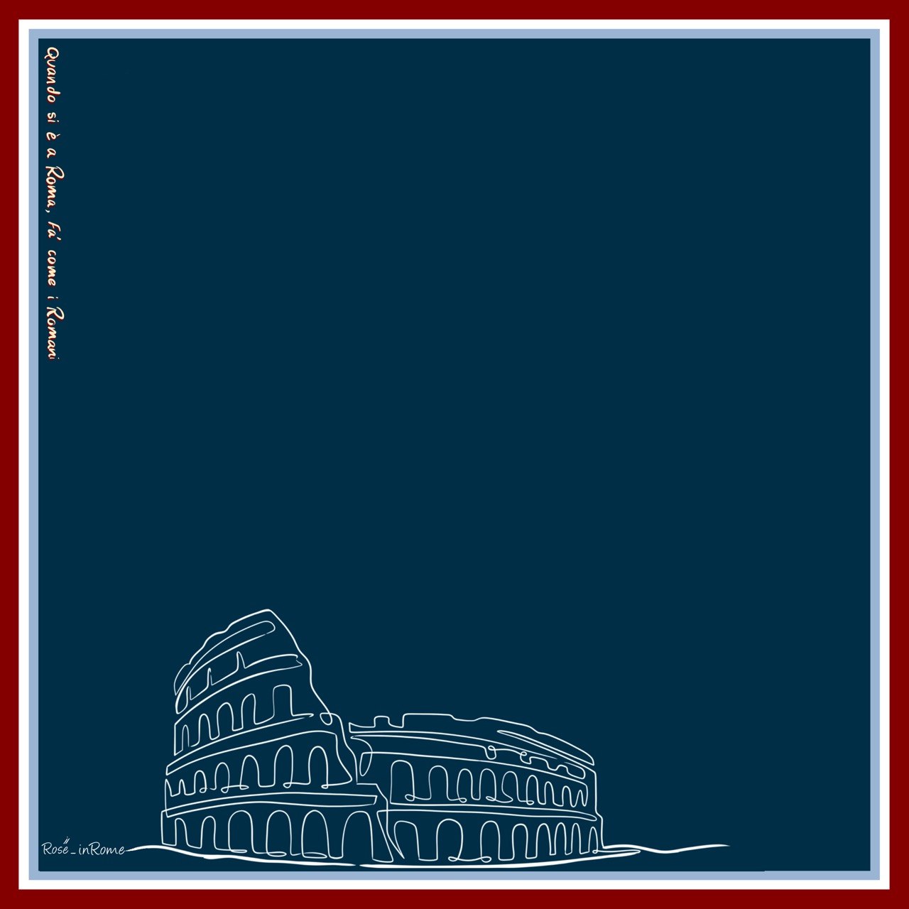 Cotton scarf - The Colosseum